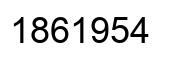 Number 1861954 black image