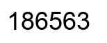Number 186563 black image