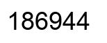Número 186944 imagen negro