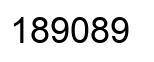 Number 189089 black image