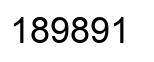 Number 189891 black image