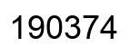 Número 190374 imagen negro