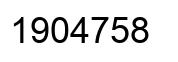 Number 1904758 black image