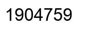 Number 1904759 black image