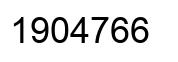 Number 1904766 black image