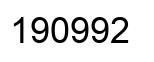 Number 190992 black image