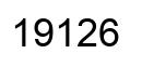 Number 19126 black image