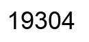 Number 19304 black image