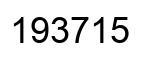 Number 193715 black image