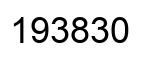 Number 193830 black image
