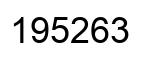 Número 195263 imagen negro