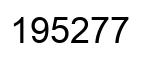 Número 195277 imagen negro