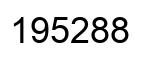 Number 195288 black image