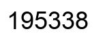 Number 195338 black image