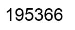 Número 195366 imagen negro