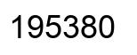 Número 195380 imagen negro