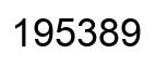 Number 195389 black image