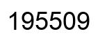 Number 195509 black image