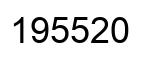 Number 195520 black image