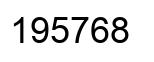 Número 195768 imagen negro