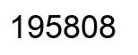 Number 195808 black image