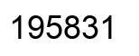 Número 195831 imagen negro