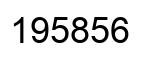 Number 195856 black image