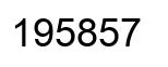 Number 195857 black image