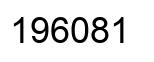 Number 196081 black image
