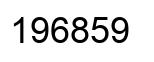 Number 196859 black image