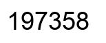Number 197358 black image