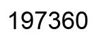 Number 197360 black image