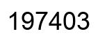 Number 197403 black image