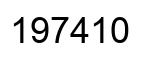Number 197410 black image