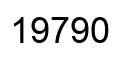Número 19790 imagen negro