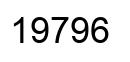Número 19796 imagen negro
