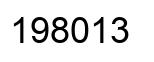 Number 198013 black image