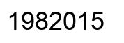 Number 1982015 black image