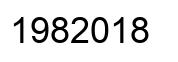 Number 1982018 black image