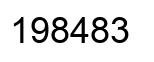 Número 198483 imagen negro