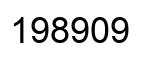 Number 198909 black image
