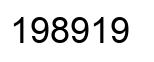Number 198919 black image