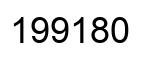 Number 199180 black image