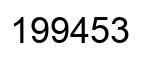Number 199453 black image