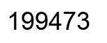 Number 199473 black image