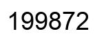 Number 199872 black image