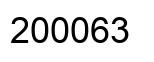 Number 200063 black image