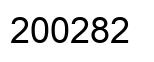 Number 200282 black image