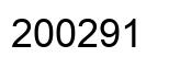 Number 200291 black image