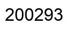 Number 200293 black image